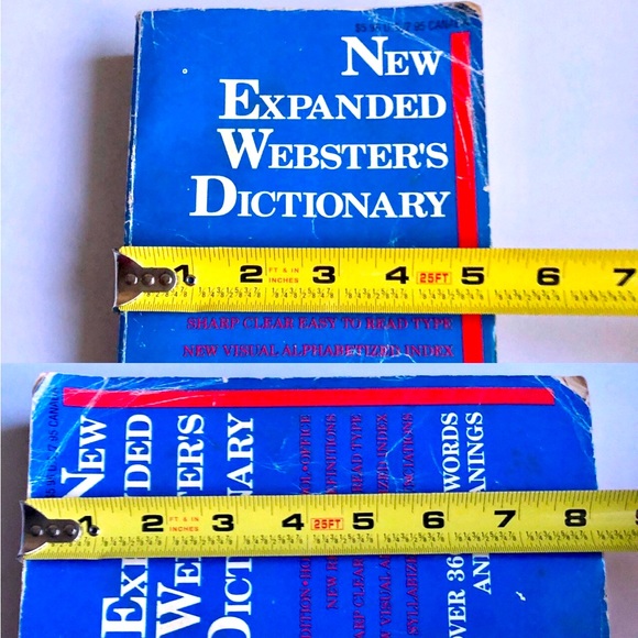 3/$15 Vintage NEW EXPANDED WEBSTER'S DICTIONARY SPECIAL EDITION 1989 - Picture 6 of 15